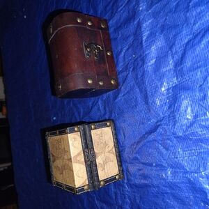 Vintage Brown and Black Accessory Box Set